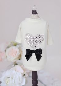Oh my heart Dog Tee (Color: Ivory, size: MD)
