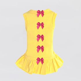 Summer Dreams Dog Dress (Color: yellow, size: LG)